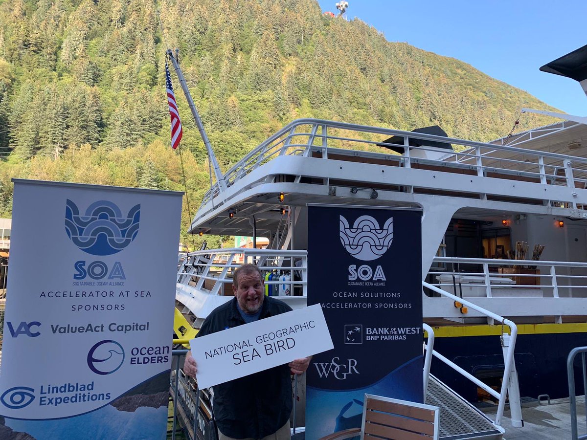 SOAlliance's tweet photo. Steve Morello is our expedition guide for this years #AcceleratorAtSea ! #SOAlliance @LindbladExp #YouthForClimate ♻️🌎🛳 #2019Accelerator https://t.co/7M5Xipg895