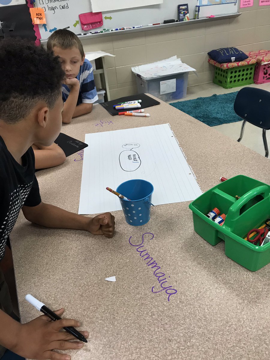 MrsOrellana4's tweet photo. I love starting off units with thinking maps! It’s great to see what the students already know! We have some future geologists in 4th grade! #HavingFunInC1 @wearesteele https://t.co/e7D4BJxCkC