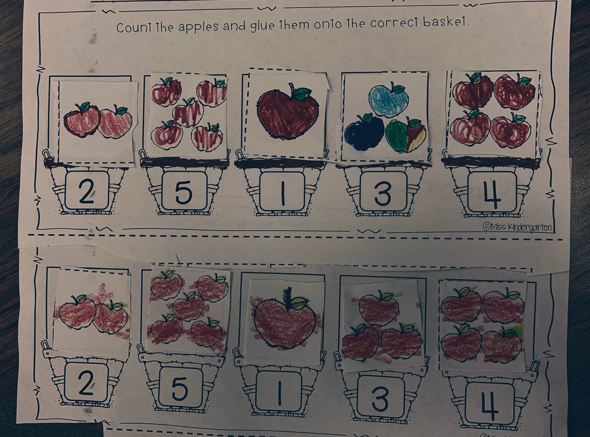 KinderVida's tweet photo. Matching pictorial representation to numerals in Kindergarten. #numbersense @CaldwellHeights @RoundRockISD https://t.co/Dbc9TZSDHK