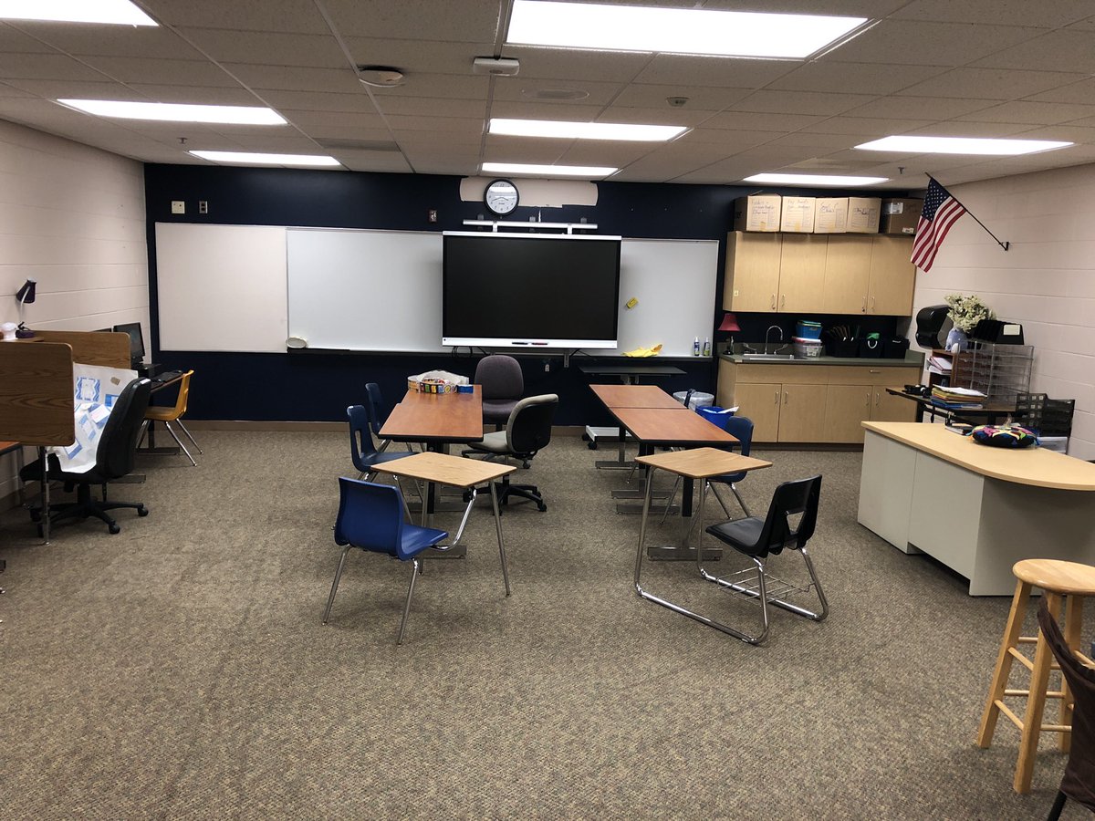 Stayed late getting my room together.