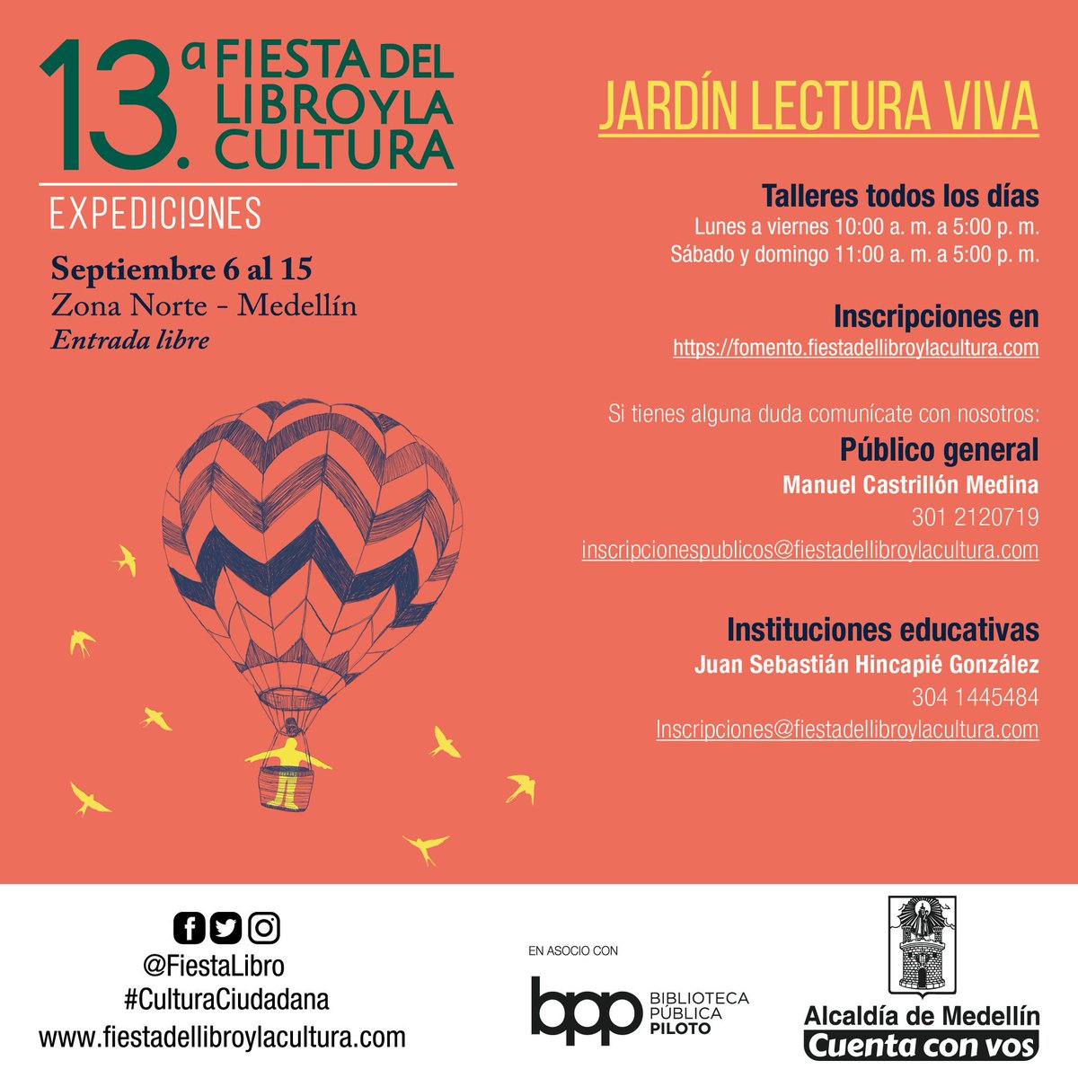 FiestaLibro's tweet photo. 🐻Queremos invitarte a explorar con todos tus sentidos los talleres de promoción de lectura, escritura y oralidad que tendremos en Jardín Lectura Viva. ¡Te esperamos en el corazón de los Eventos del Libro! Inscripciones en: https://t.co/J4mKgwtRzL
Abrimos hilo👇 #Expediciones https://t.co/VkSXPdslev