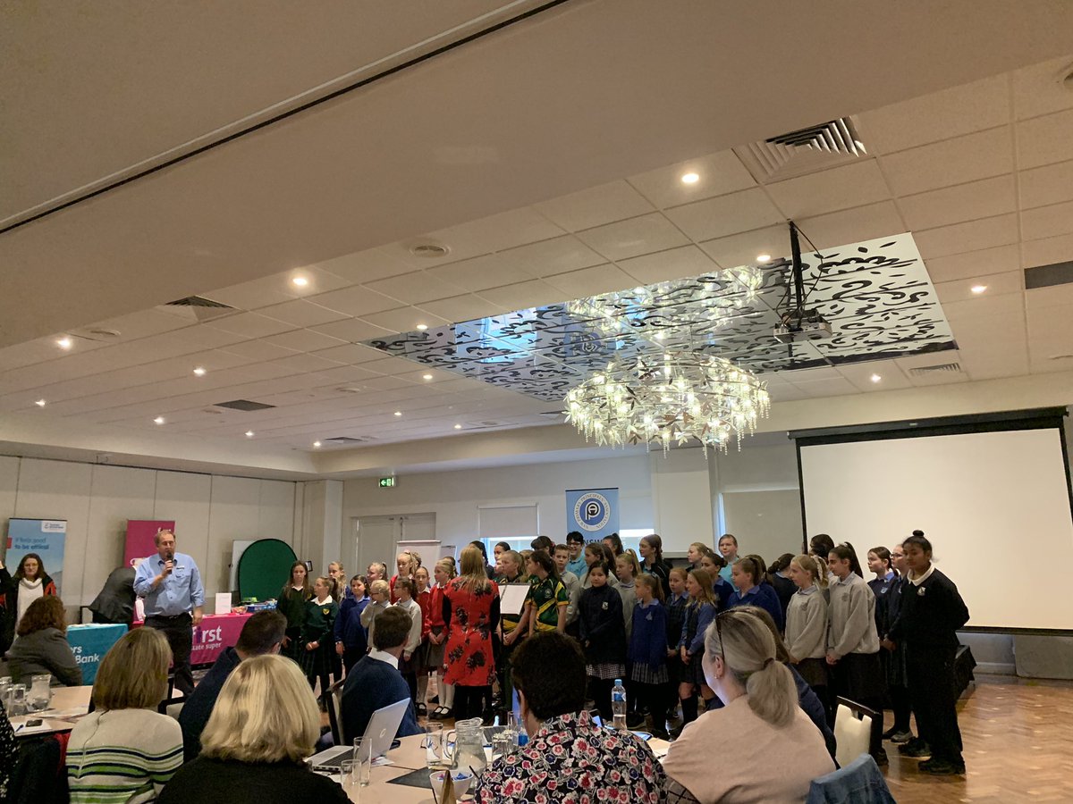 TanyaWhyte5's tweet photo. I am grateful for the students that made us smile with their enjoyment of singing! Thank you to the incredible students of the combined Griffith school choir. https://t.co/svBl1RjuoR