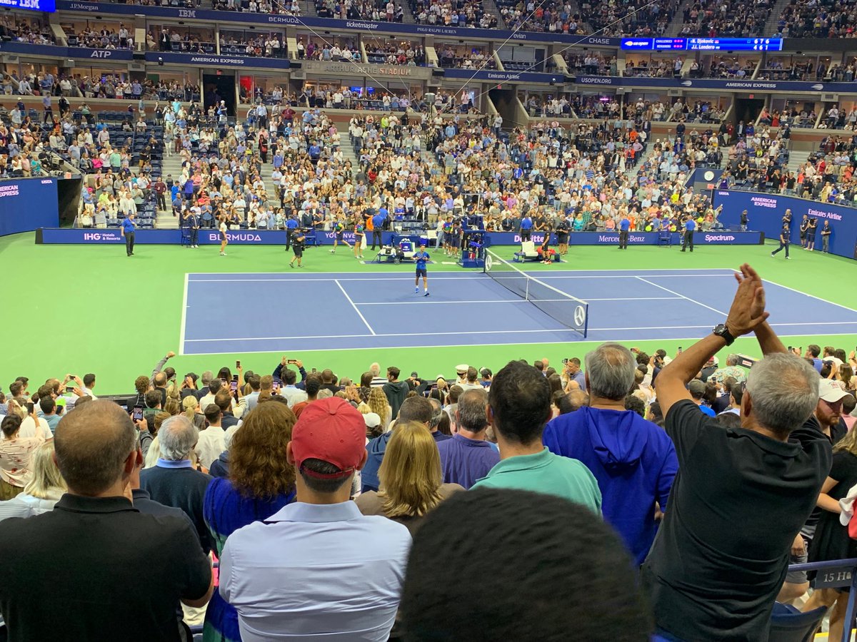 GretchenBecker1's tweet photo. Game, set, match Djokovic! Current and future Ultimate customers enjoying the US Open. Loving my Ulti-life! #ultiathlete #ultimatehcm https://t.co/502vK9zTLB