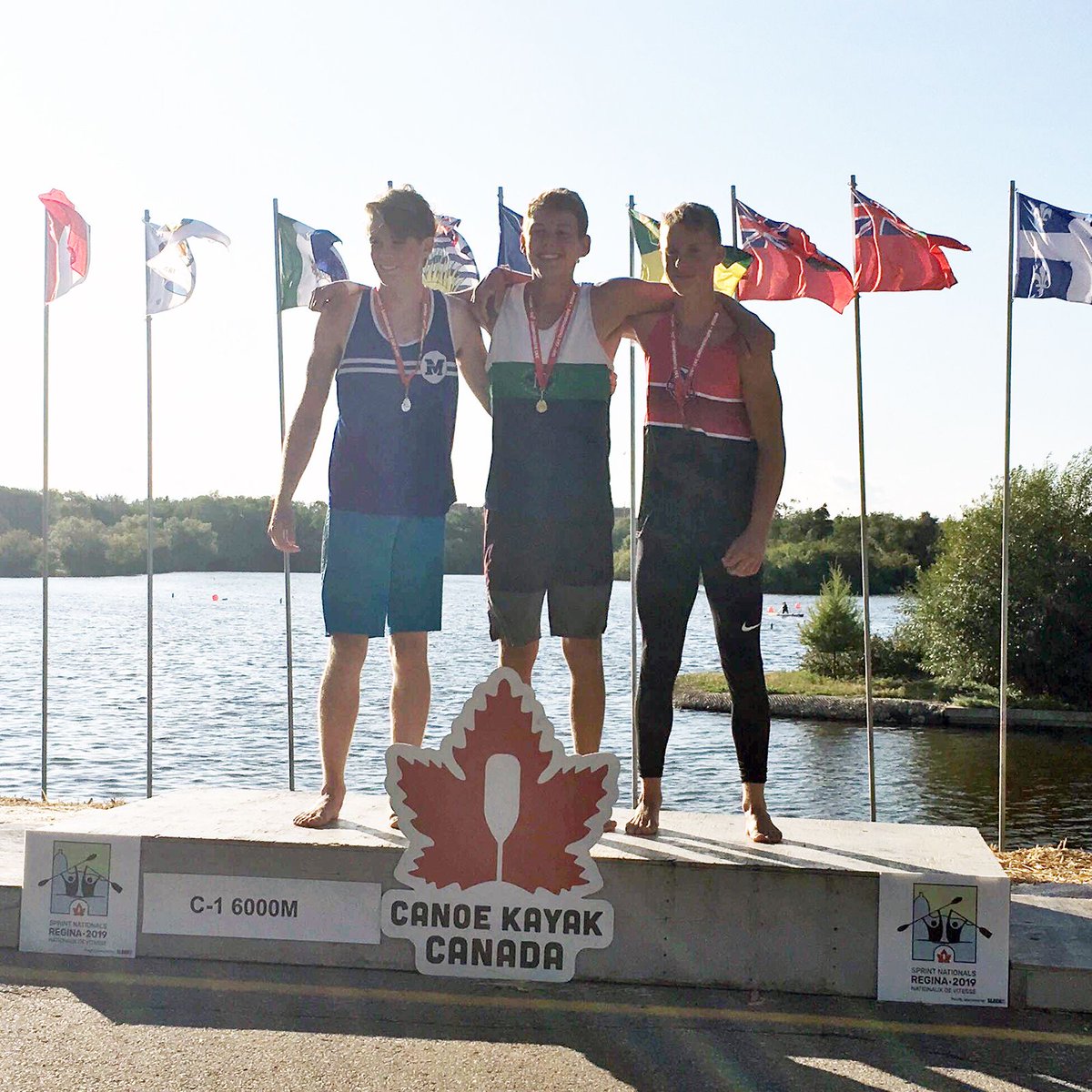 CanoeKayakBC's tweet photo. BC won 8 today medals at Sprint Nationals:
Ydris Hunter: Gold U18 C1 200; Silver U18 C1 500
Cassidy MacPherson: Gold U16 K1 6000; Bronze U16 K1 200
Alex Brent: Silver Jr K1 500
Brian Malfesi: Bronze Sr K1 500
Heather Potkins : Bronze Jr C1 500
Quinn Thomson: Bronze U16 C1 6000 https://t.co/v1NINK57ow
