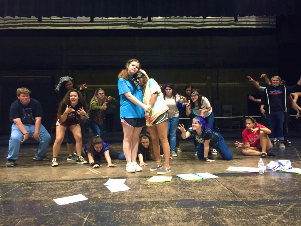 THEATREatSSHS's tweet photo. Fabulous fun at Addams Family rehearsals! What a great way to start the year! https://t.co/1T48M9OzeW