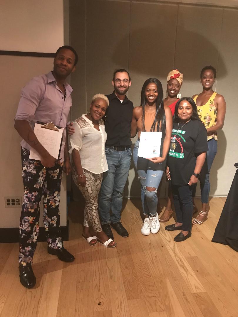 MarionBarryAve's tweet photo. The #Marionbarryave team getting signatures earlier tonight at #nitemjdied at #eatondc. Thanks for having us! #changethename #barryave https://t.co/w3RV1cE6zW