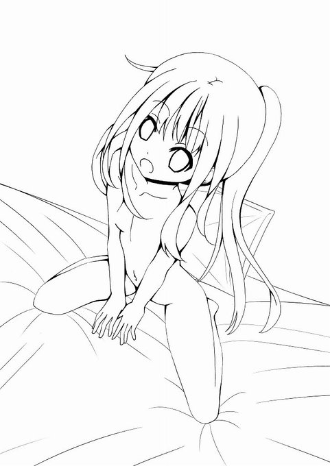 砲雷撃戦ふみぃちゃん本表紙線画です～～～～～～ 