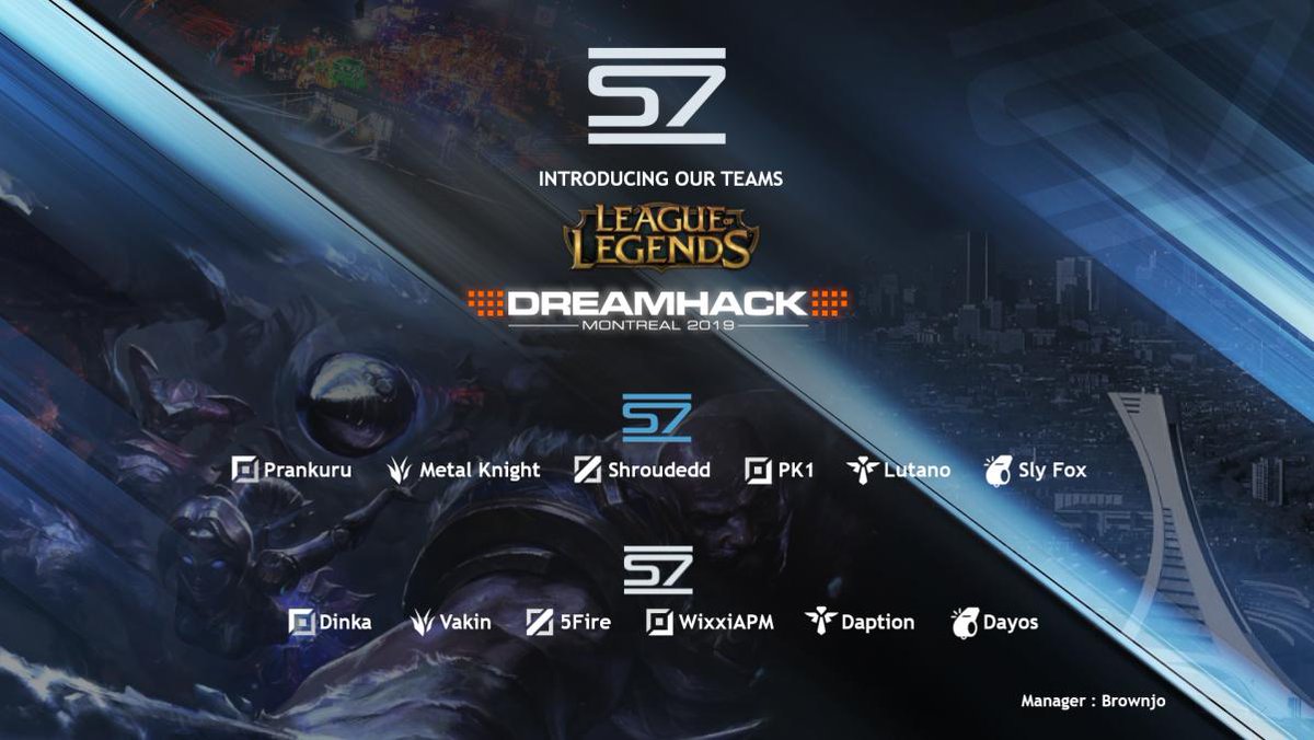 LOLSector7's tweet photo. #Dreamhack Here we come! 2 rosters ready to bring their A-game to Canada. #Esports #LeagueOfLegends #Sec7 https://t.co/xs78NmqoAa