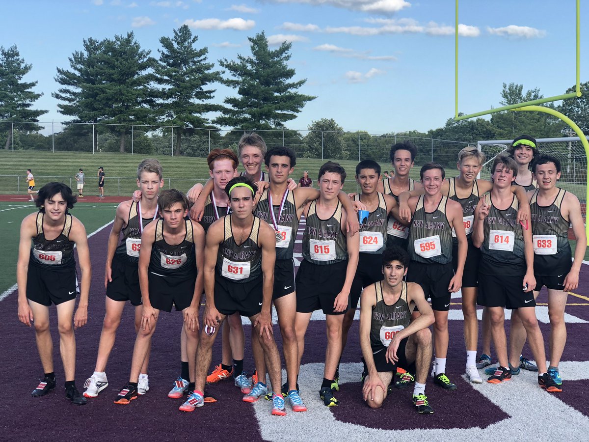 newalbanyTF's tweet photo. Thanks @CWIndians for a great XC invite. I love watching our MS athletes supporting our HS team. The HS boys ran well. Getting better every meet. @victororsinelli coming away with the 2nd place finish. @napls_athletics @napls_ms @EagleBackers @napls_hs @NACC_OH  #finishonempty https://t.co/gHMTgFJDMZ