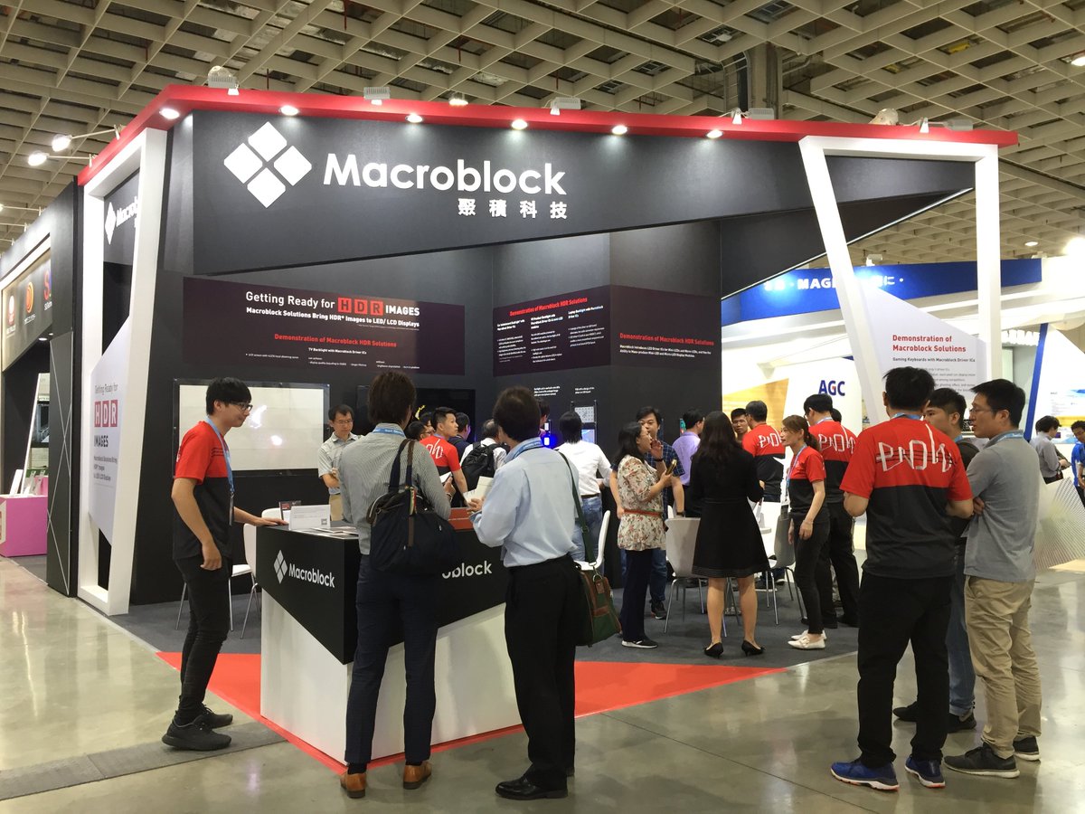 MacroblockInc's tweet photo. @MacroblockInc is exhibiting at 2019 Touch Taiwan now! Come to visit us and see the latest technology we are showing!  Check it out: https://t.co/TcFfi7Q3lz  #Booth #I528 #Backlight #MiniLED #MicroLED #Getreadyfor #hdr https://t.co/7YXk51uFzD