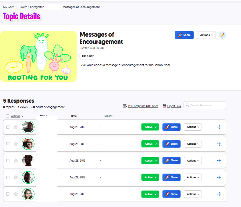 Tonight was our open house and I taught the parents how to use flipgrid. They made videos for their children to watch. I didn't have a lot of families come but the ones that did really enjoyed it. #flipgrid @RudolfoAnayaES <a href="/EdTechAPS/">APSEdTech</a>  @APSLZ2 <a href="/ABQschools/">Albuquerque Public Schools</a>