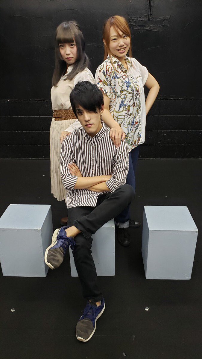 小田雅起 Drop式第壱解リスタート公演 1556に関する短篇集 人チーム 飯櫃 左から結城かえでさん 齋藤哲さん 一美さん 作品内だけで無く普段から仲良しの3人 何が正解か分からないが内容に共感した方も多いかと に関する短篇集 Drop式 1556