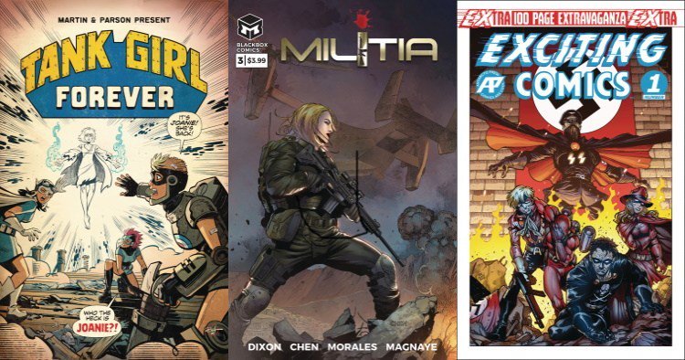 weekinnerd's tweet photo. New #ComicBooks from @ComicsTitan @BLACKBOXCOMICSP and @AntarcticPress lead this week's #NewComicBookDay! Here's the full checklist for 8/28/2019! #SupportIndieComics #NCBD #SupportYourLCBS #NewComicsDay https://t.co/trzq7iND1T https://t.co/jGnRdYrbj5