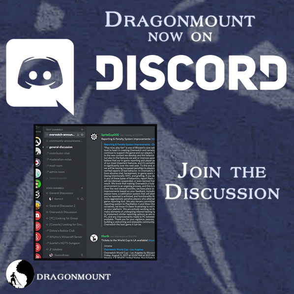 Dragonmount Com On Twitter We Ve Opened Up A Discord Server To