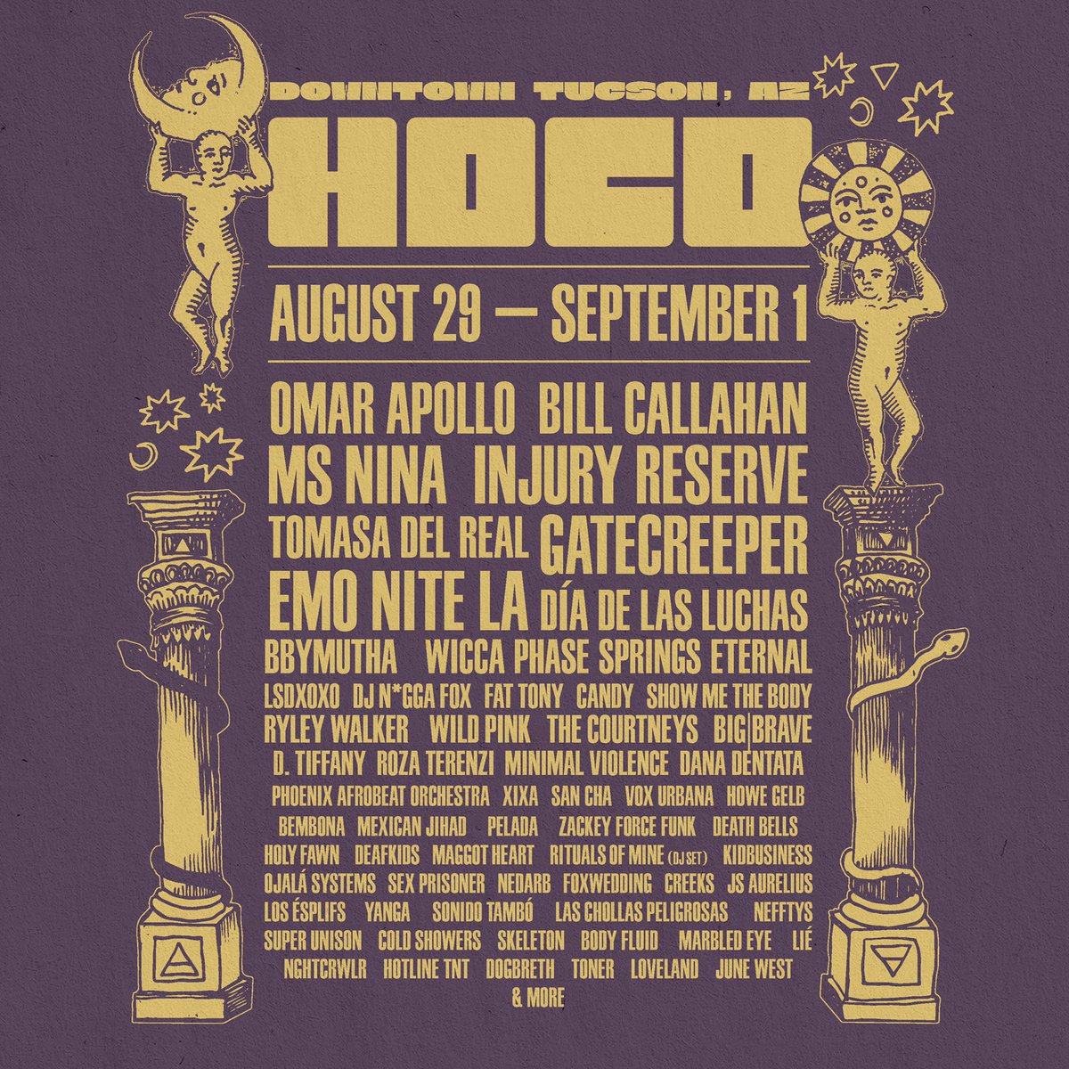 Tucson! We’re kicking off HOCO Fest Friday at Wooden Tooth with Holy Fawn and Lychee!