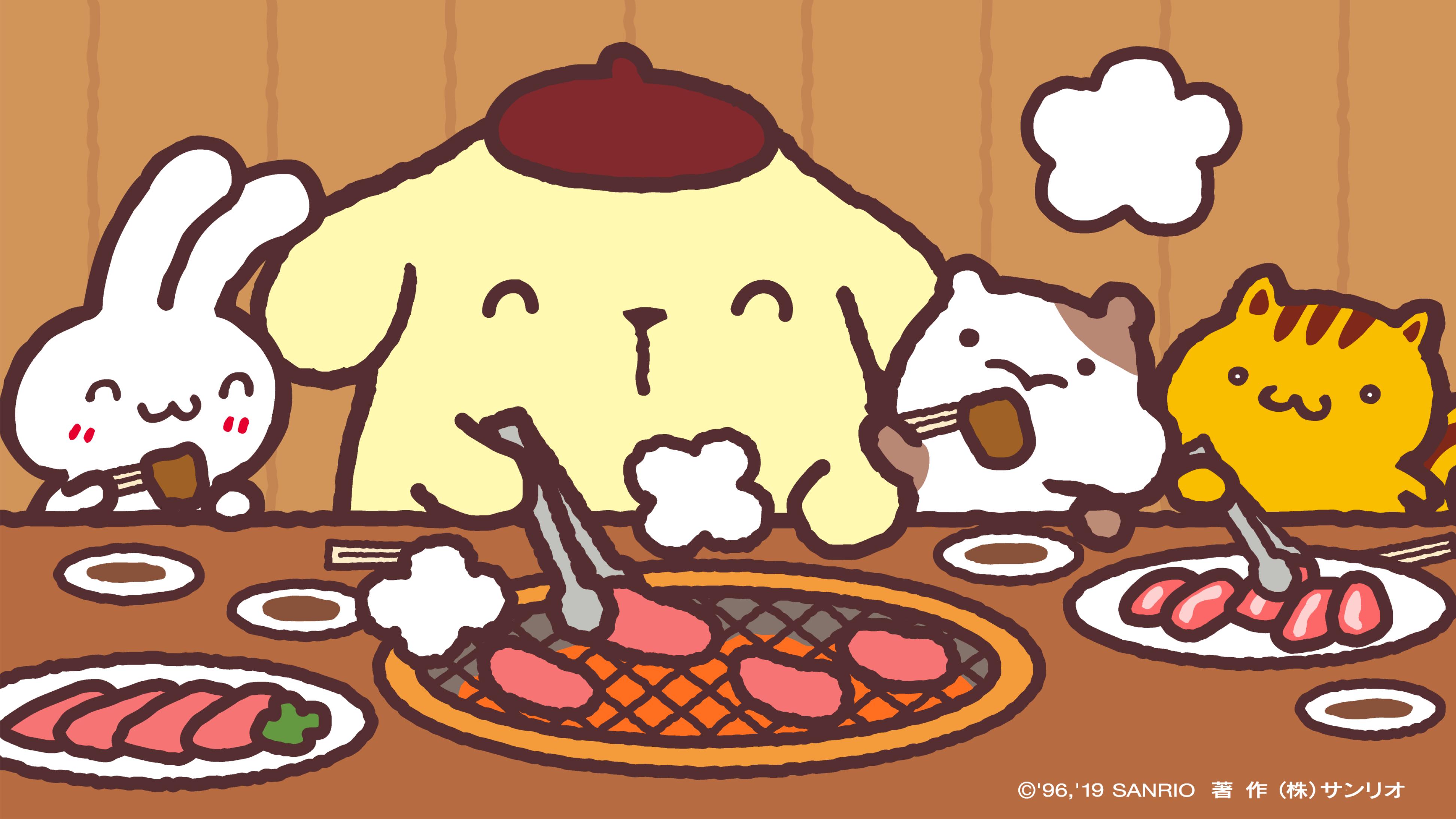 ポムポムプリン 公式 好きなだけ食べて 焼肉の日