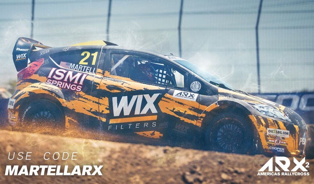 DreyerReinbold's tweet photo. Special ticket code for upcoming @ARXRallycross at @COTA on Sept. 28 now available through the 2018 ARX2 champ @connermartell21 & his WIX Filters car. You're missing a thrill if you haven't seen this action. Here's Conner special code link. #WIXARX https://t.co/wyGshAYtB5 https://t.co/l1cGm8jJ3X