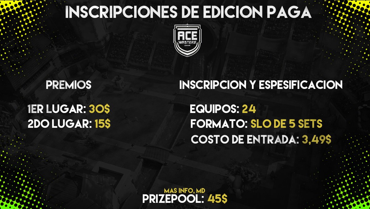 ACEMasters_GG's tweet image. #CR | ABRIMOS INSCRIPCIONES🔸

Hasta ahora tenemos:

✅ Casters
✅ Diseños 

Que esperas para inscribir a tu equipo?

MD para mas info 📩