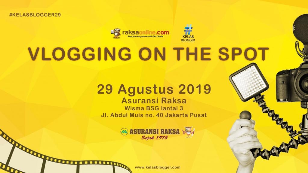 raksaonline's tweet image. Saat ini sedang berlangsung acara #kelasblogger VLOGGING ON THE SPOT. Seru lho acaranya.. yuk simak tagar #raksaonline #kelasblogger29 #kelasblogger