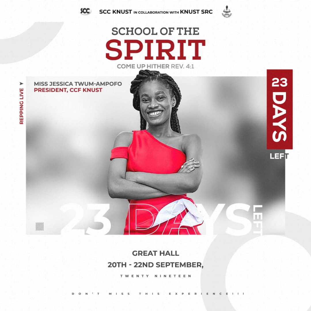 scc_knust's tweet photo. #23DaysMore
#TheGreatHall
#September20th
#IWillBeThere
#SchoolOfTheSpirit https://t.co/cjkaZhf0Du