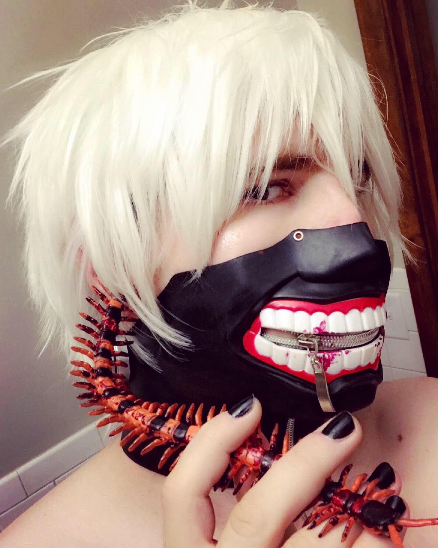 “Quick cosplay test of an updated kaneki cosplay, more to come soon :3 #Cos...