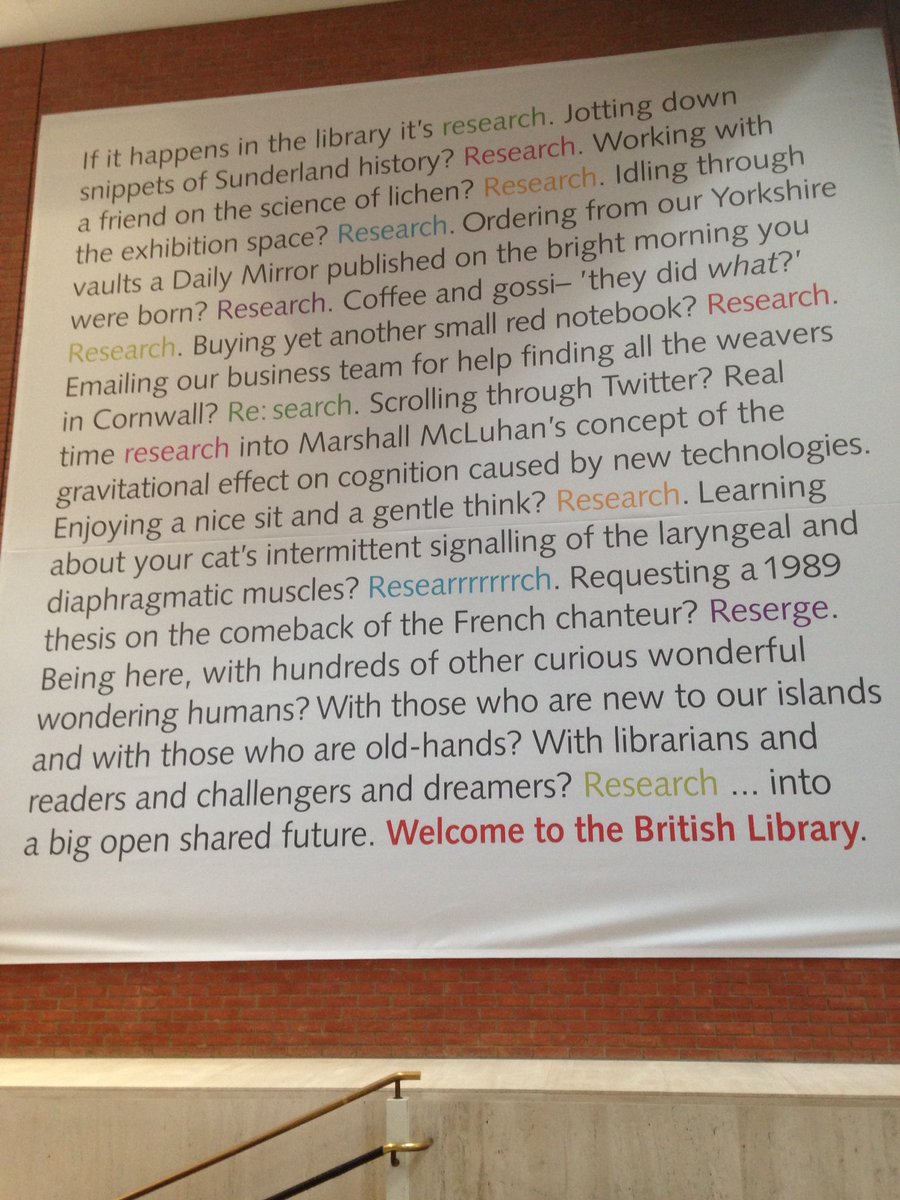 soundarchive's tweet image. Curious minds get a big welcome at the @britishlibrary