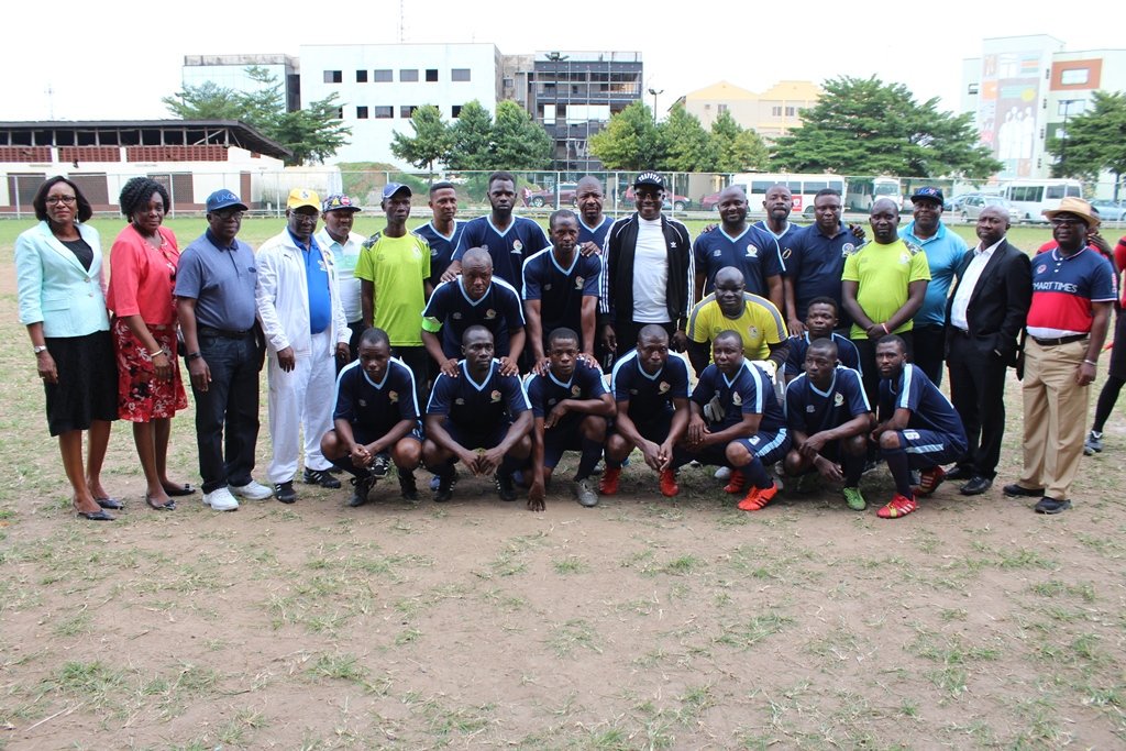 followlasg's tweet image. The Chief of Staff team and the Sports Commission team kicks off the Male Football Match at the Lagos State University College of Medicine, LASUCOM football pitch 
#HOSGames 
#LASG 
#ForAGreaterLagos