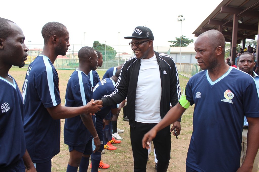 followlasg's tweet image. The Chief of Staff team and the Sports Commission team kicks off the Male Football Match at the Lagos State University College of Medicine, LASUCOM football pitch 
#HOSGames 
#LASG 
#ForAGreaterLagos