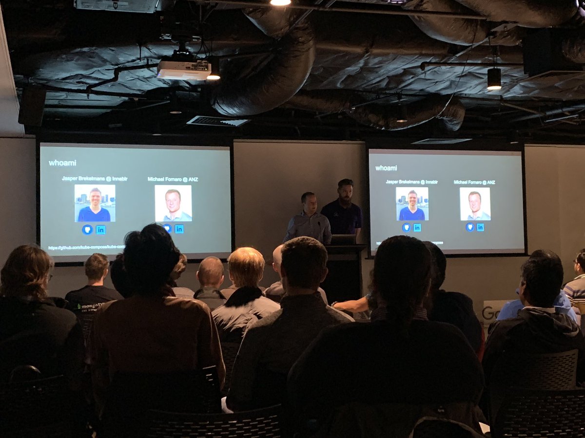 ClarkyT68's tweet image. First talk of the @melbkubernetes #Kubes #KuberNauts