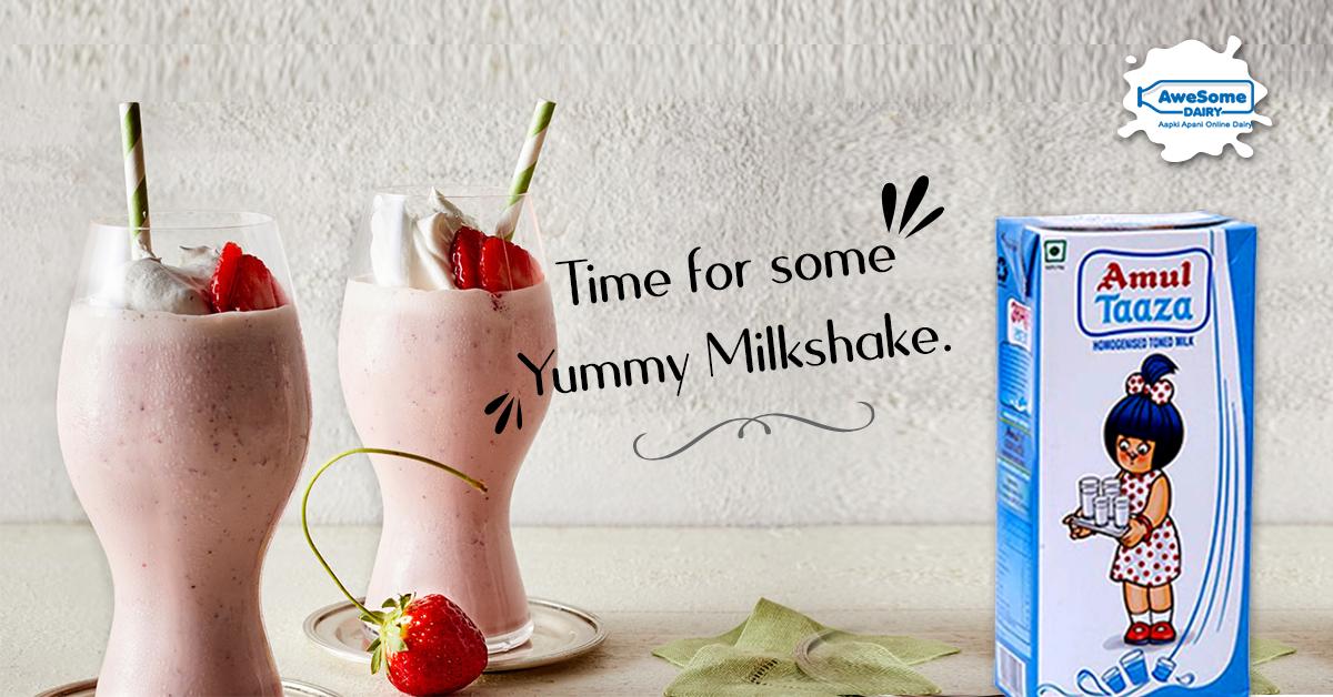 Treat yourself with something chilled. #AmulMilk 
Buy Amul Taaza Online:  zcu.io/VUGp  
#AwesomeDairy #amul #milk #amulmilkonline #milkshake #amultaaza #amulgold