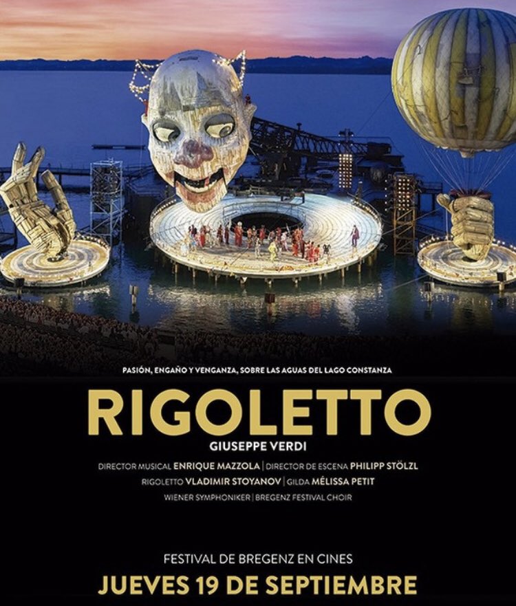 EnriqueMazzola's tweet image. El 19 de septiembre en 45 cinemas en #España!!! 
#Rigoletto @bregenzfestival @viennasymphony  #summeropera #giuseppeverdi #festivaldebregenz en #cinema

@PSMusicBerlin @AskonasHolt #conductorlife