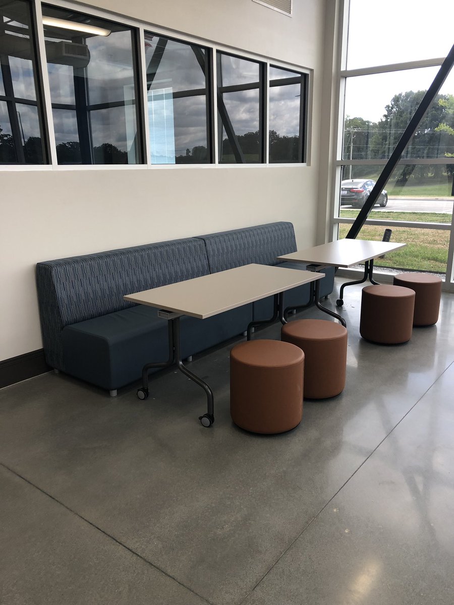 The lobby at the new North Carolina Leadership Academy is looking good all decked out in Fomcore.  Thanks Blankenship Associates!