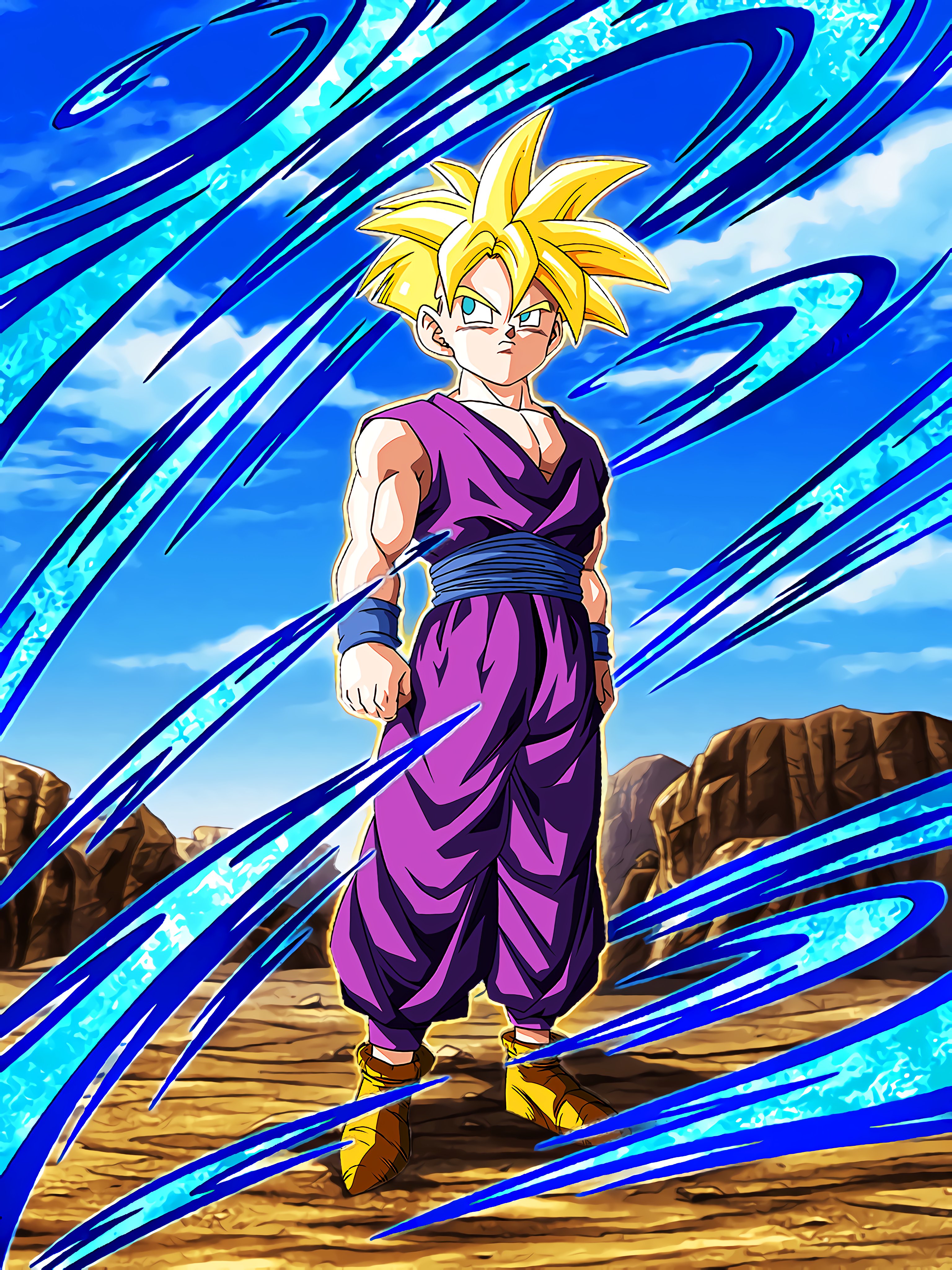 Hydros New Lr Agl Super Saiyan Gohan Ssr Art Dokkanbattle Fighting Decision Super Saiyan Gohan Youth Character Hd Version ドッカンバトル 闘いの決断 超サイヤ人孫悟飯 少年期 Dokkanbattleglobal Dokkanbattlejp Dokkanupdate