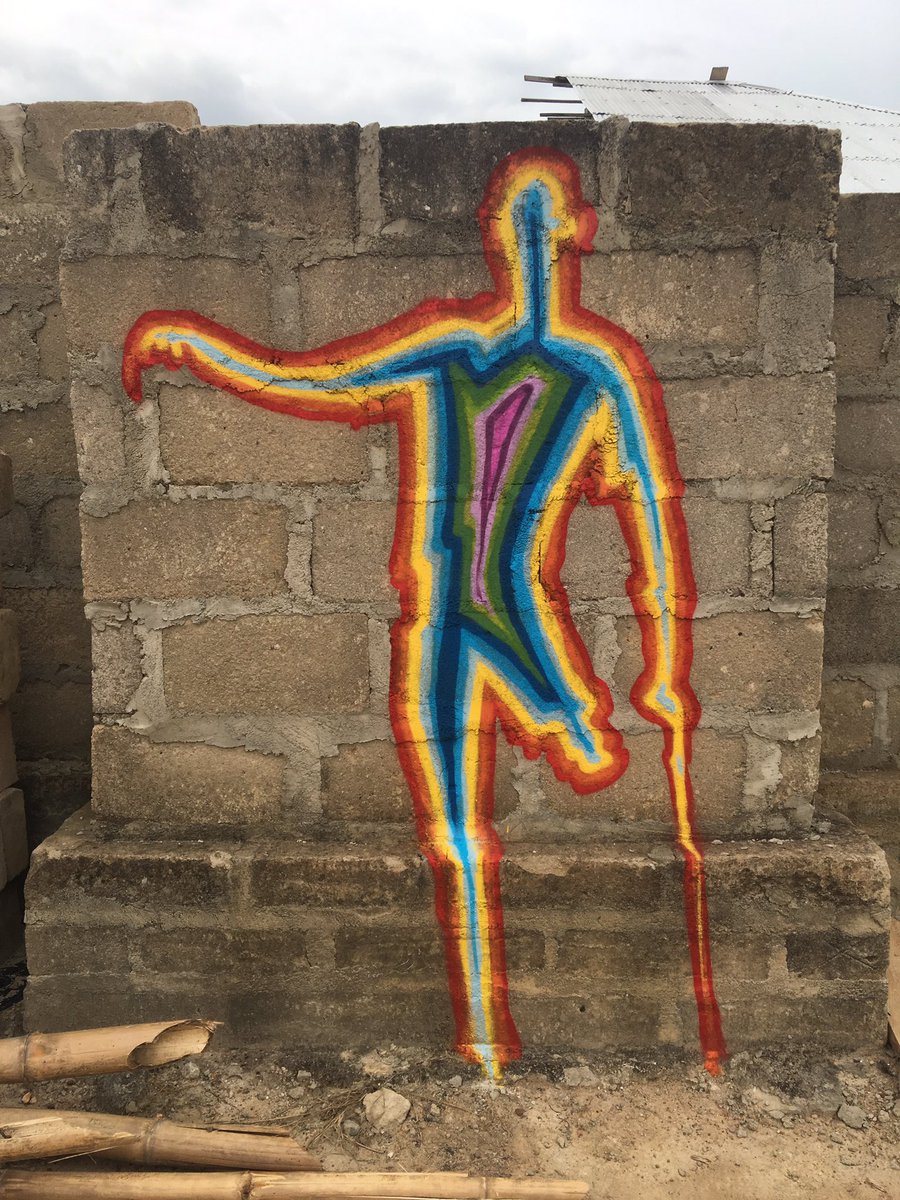 pirminbreu's tweet photo. inside out - outside in, collaboration at pIAR ( artist in residency Kumasi 2019) with the artist John Herman. https://t.co/lsX9PDQ9ox