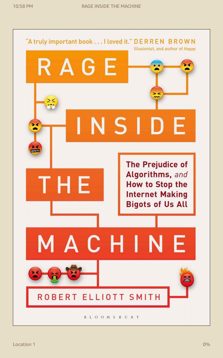 CogSciAI's tweet photo. @DrRESmith's #rageinsidethemachine now on my tablet. I can appreciate anyone associated with a Centre for the Study of Decision-Making Uncertainty in this age of pundits and experts. @ucl If this were a novel, I might imagine a Bayes-Gothic genre emerging. #algorithm #bias #ai https://t.co/Ci1CjfuKYG