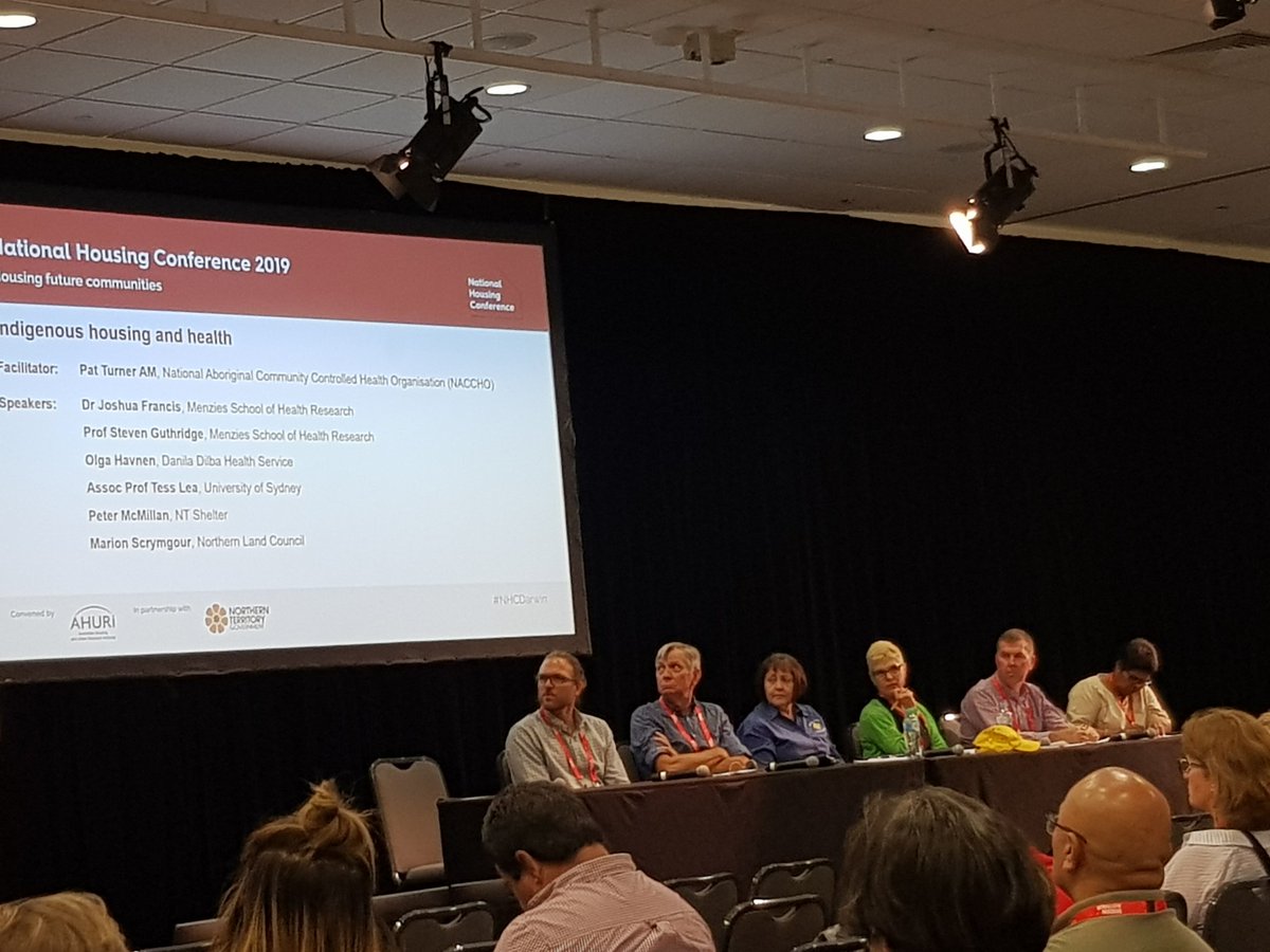 .@NTShelterInc EO Peter Mc joining a panel of speakers exploring the role of #housing as a #socialdeterminantofhealth We have been banging on about this with little responsiveness from Governments for a while now. Really keen to learn from Aboriginal perspectives #NHCDarwin