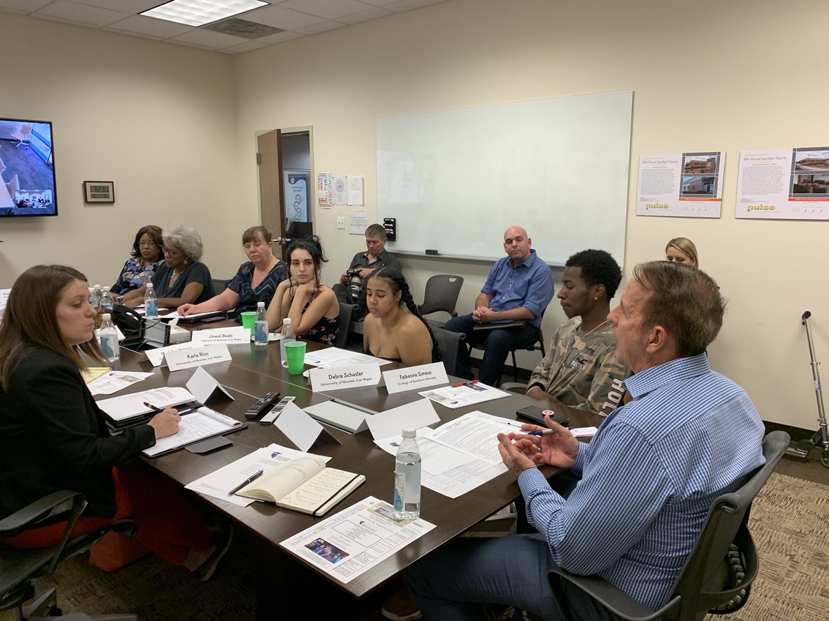 ThomReillyNV's tweet photo. Today we held a roundtable discussion with former foster youth and heard directly from them about the challenges they face as students at our @NSHE institutions. Their determination is incredibly inspiring. https://t.co/zE6MJn2ckD