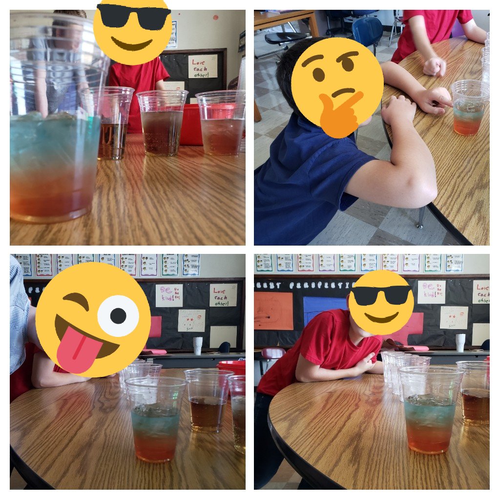 BaseballTutus's tweet image. Showing students how density works. We had fun with this hands-on science today! #scienceyoucaneat #BeTheOne @RebekahVarvel