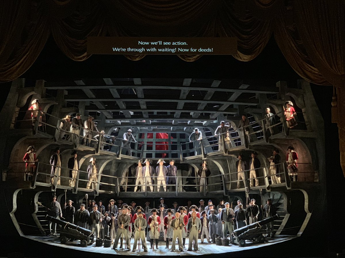MatthewShilvock's tweet image. From today’s piano dress of Billy Budd @sfopera. This is a production that pulls you all the way in. You will feel onboard the HMS Indomitable and in the middle of the knife edge tension of 18th century seafaring. It’s breathtaking.