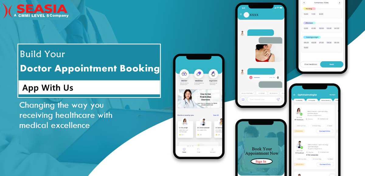 Seasiainfotech's tweet image. Are you looking to streamline your business by getting an on-demand doctor #appointmentbookingapp #developmentsolutions?
We have our experts who can help you to offer robust, & world-class #appdevelopment services.
Give us a call- 1(800)310-7037
#bookingapp #seasiainfotech