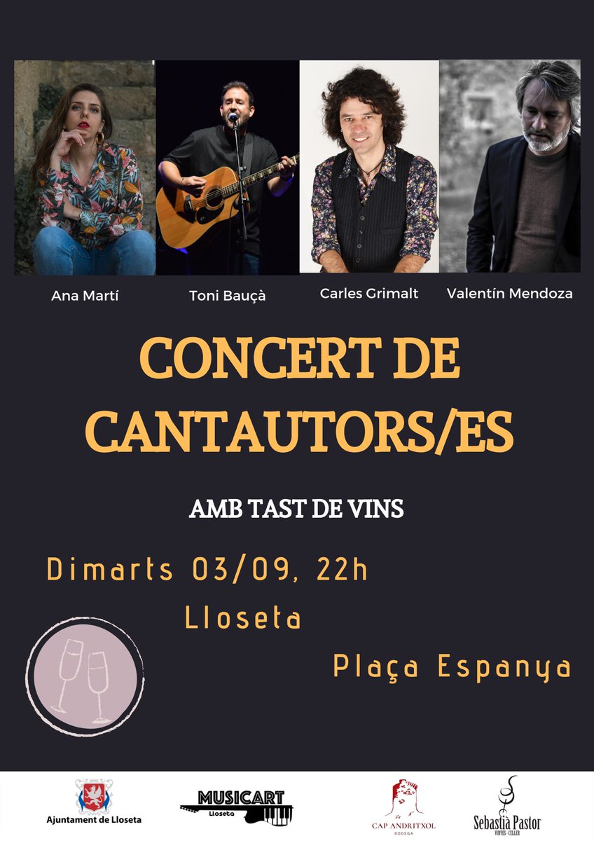 Dimarts 3/9 ens veim a la Plaça de Lloseta! Vens?