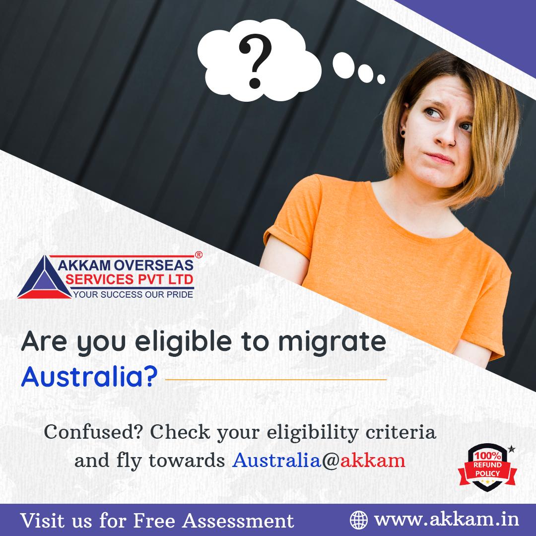 Akkam_India's tweet photo. Am I eligible to live or work in Australia?
Want to Check your eligibility criteria to migrate in your dream country.
Click here: https://t.co/8bUxEmu0f8
Call +917207601601 or contact@akkam.in
#migration #australia #migrationagent #visas #prvisa #akkam https://t.co/WoqQGMsYAh