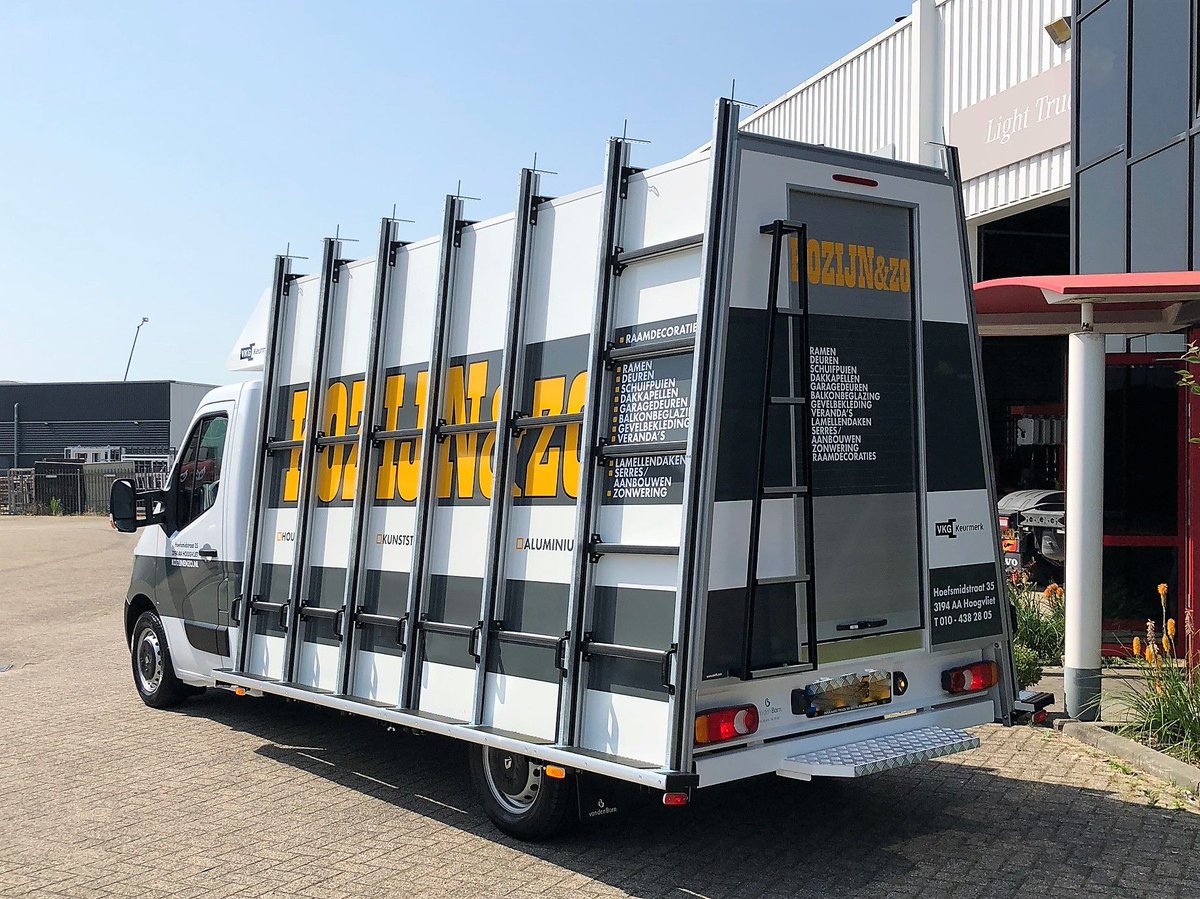 DoolaardBV's tweet photo. In de categorie fraaie glasrestelen hebben we er weer een toegevoegd aan het wagenpark van Kozijn&amp;Zo uit Hoogvliet. Hiermee kunnen weer vele kozijnen, schuifpuien, deuren etc op professionele wijze geplaatst worden. Hartelijk dank weer voor de mooie opdracht! https://t.co/dukSjOeote