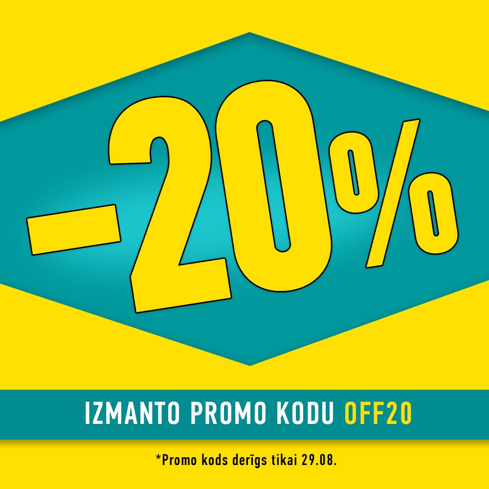 Pērc lētāk!🛒 Izmanto kodu "OFF20" un saņem papildu 20 % atlaidi!
Tikai līdz pusnaktij, piešķiram atlaidi vairāk nekā 10000 precēm! 
Nenokavē 👉 bit.ly/2ZAblh2