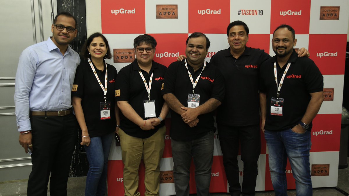 upGrad_edu's tweet photo. On 27th August 2019, we had our first HR conclave event with Sourcing Adda, #TASCON19 aimed to provide a platform for industry professionals to network with thought leaders and like-minded individuals. https://t.co/Bfede3EhTN