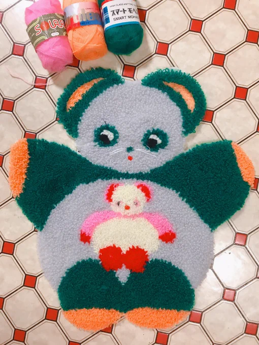 パヌちゃんラグ
#パンチニードル 