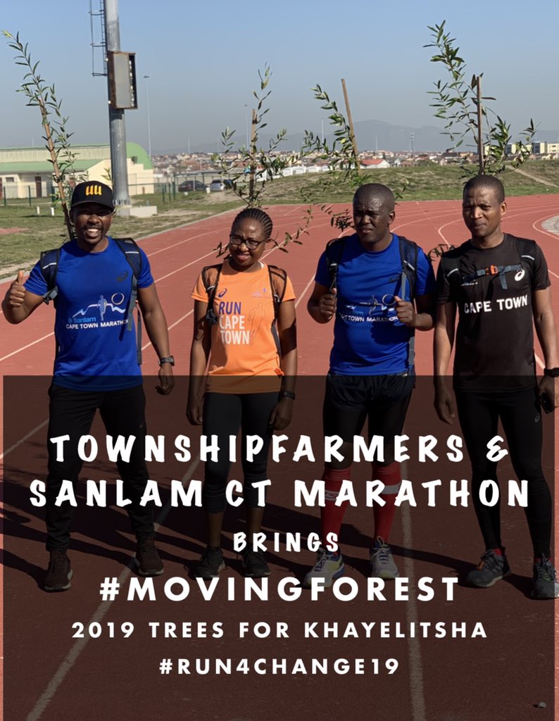 TownshipFarmers's tweet photo. @CTMarathon is the greenest marathon in africa with 0 waste to landfill @townshipfarmers is coming in Green literally #RunningTreeCampaign
Learn more and donate to the #MovingForest
https://t.co/aFLbZY1D9R
#GreenKhaltsha #GreeningThroughSport
#run4change19 #captainschallenge2019 https://t.co/F6isqOvsik