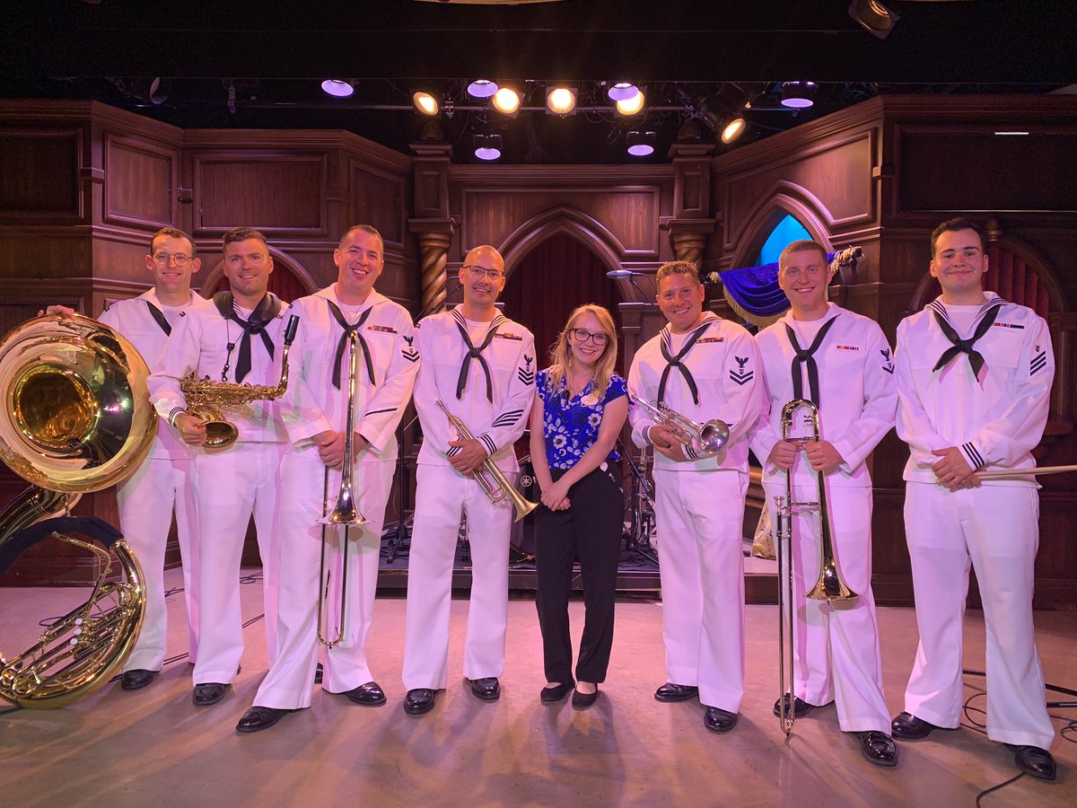 Guys today I got to work with the @NavyBand_SW brass band and I’m still not okay #bestdayever