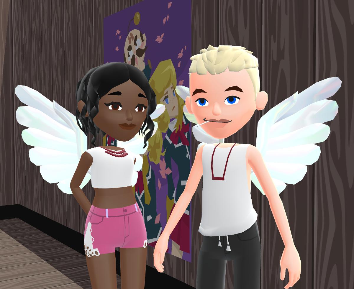 HotelHideaway's tweet photo. Tweet a picture of your Hotel Hideaway avatar using the #HotelHideaway hashtag to have a chance of winning one of 30 pairs of these beautiful Holo Angel Wings before they're released!

Winners will be announced tomorrow. Good luck! #Giveaway https://t.co/MH211Mrcwo