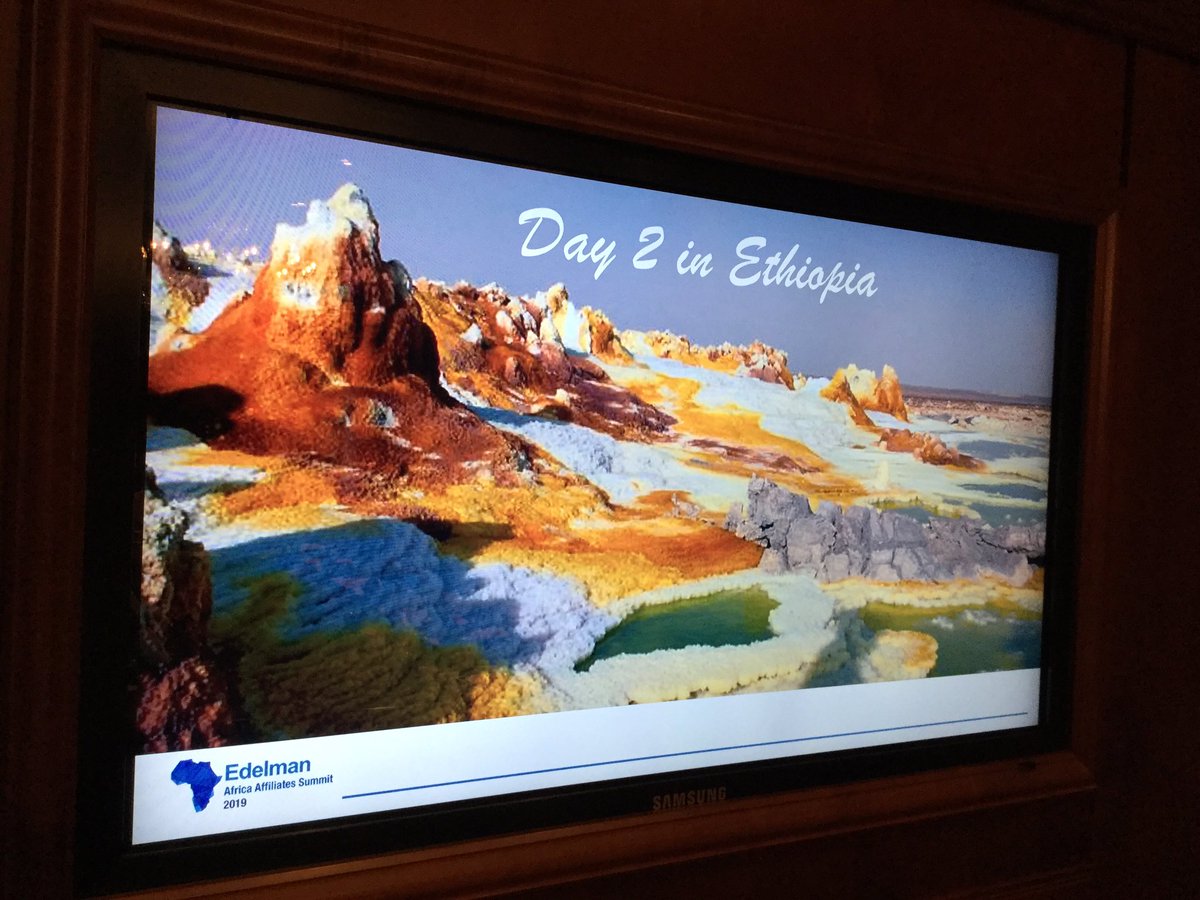Day 2 in Edelman Africa Affiliates Summit 2109 in Ethiopia where our MD speaks about #MEAComS clients and business potential in Egypt.
#EAAS19 <a href="/EdelmanAfrica/">Edelman Africa</a>
